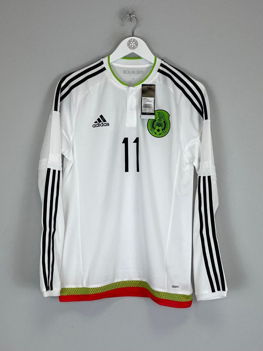 2015/16 MEXICO VELA 11 *PLAYER ISSUE* BNWT L/S AWAY SHIRT (M) ADIDAS - Cult Kits - Medium - Buy Vintage Football Shirts, Authentic Retro Football Shirts For Sale, Classic Football Shirts & Soccer Jersey
