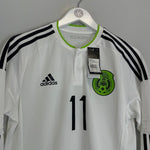 2015/16 MEXICO VELA 11 *PLAYER ISSUE* BNWT L/S AWAY SHIRT (M) ADIDAS - Cult Kits - Medium - Buy Vintage Football Shirts, Authentic Retro Football Shirts For Sale, Classic Football Shirts & Soccer Jersey