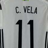 2015/16 MEXICO VELA 11 *PLAYER ISSUE* BNWT L/S AWAY SHIRT (M) ADIDAS - Cult Kits - Medium - Buy Vintage Football Shirts, Authentic Retro Football Shirts For Sale, Classic Football Shirts & Soccer Jersey