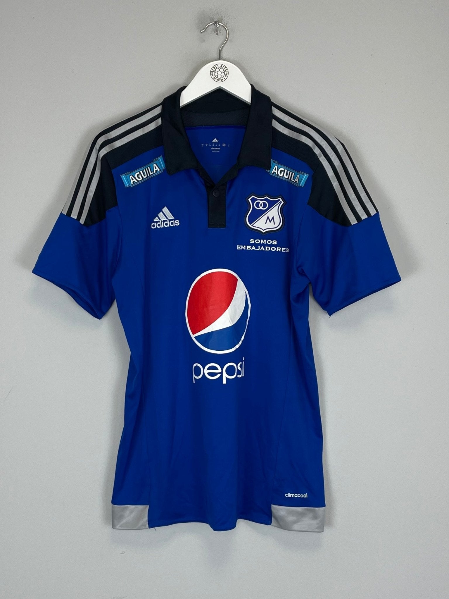 Shop 2015/16 MILLONARIOS HOME SHIRT (M) ADIDAS, classic football shirts, vintage football shirts & retro soccer jerseys at Cult Kits