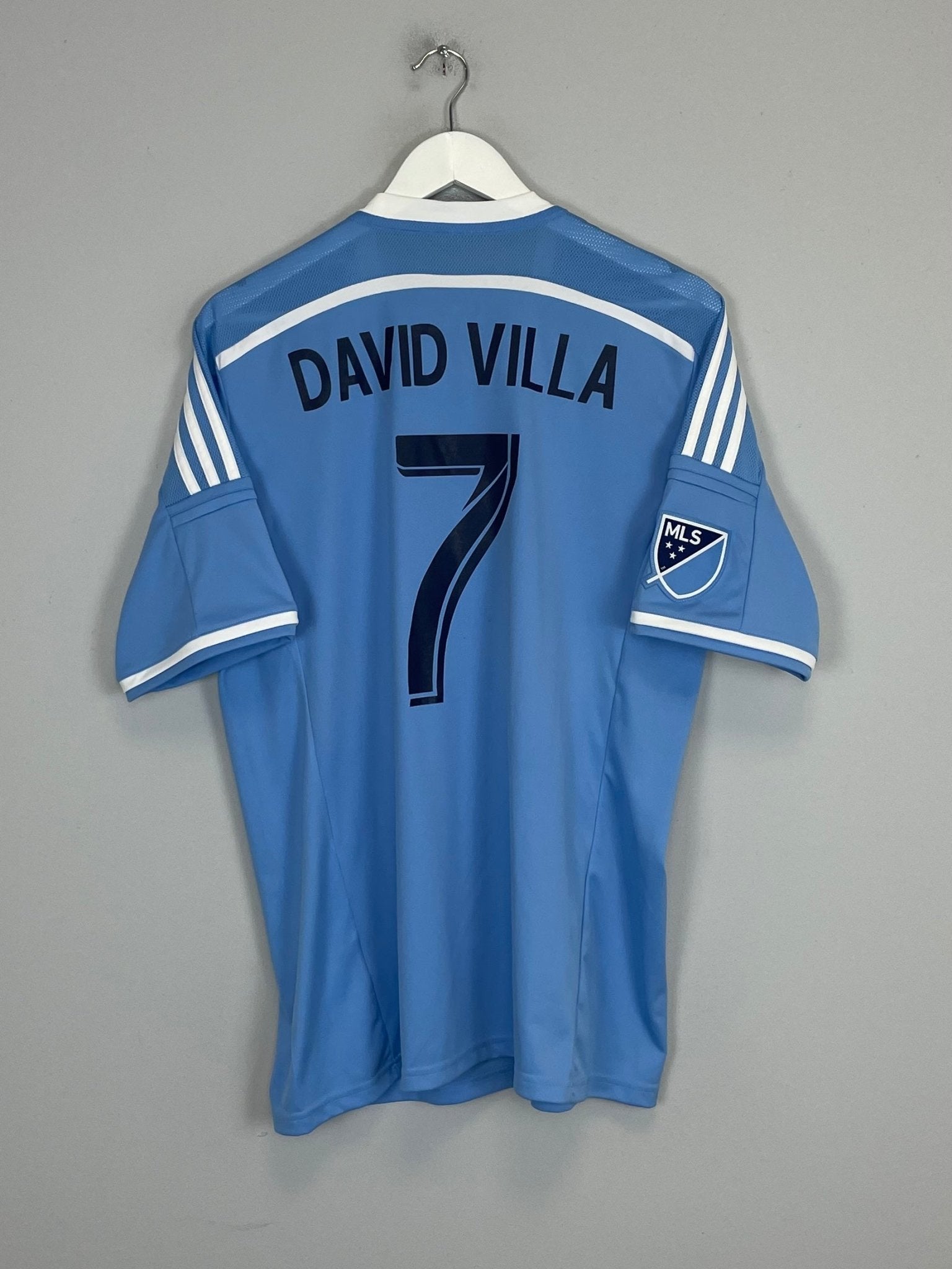 Shop 2015/16 NEW YORK CITY DAVID VILLA #7 HOME SHIRT (L) ADIDAS, classic football shirts, vintage football shirts & retro soccer jerseys at Cult Kits