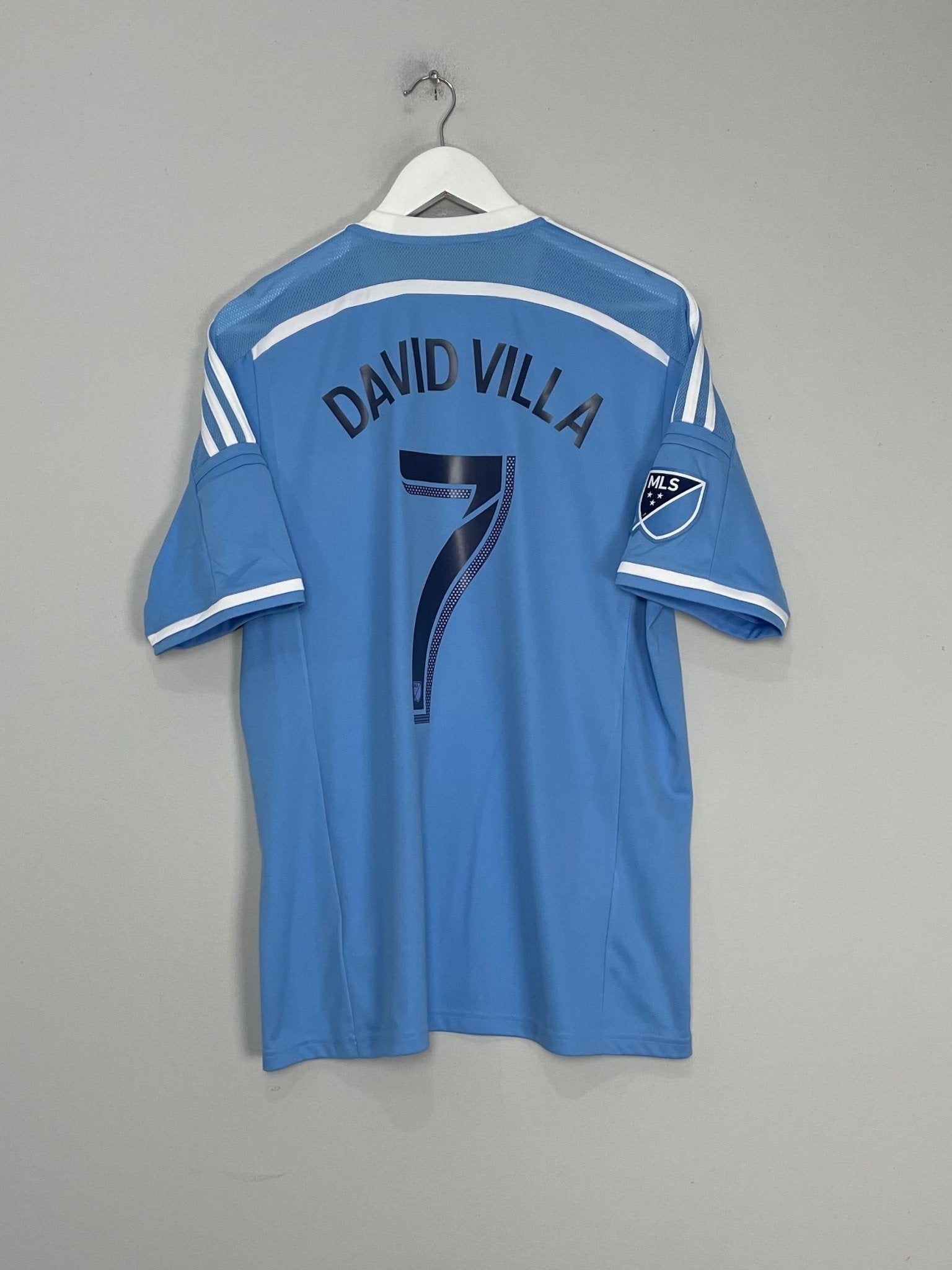 Shop 2015/16 NEW YORK CITY DAVID VILLA #7 HOME SHIRT (L) ADIDAS, classic football shirts, vintage football shirts & retro soccer jerseys at Cult Kits