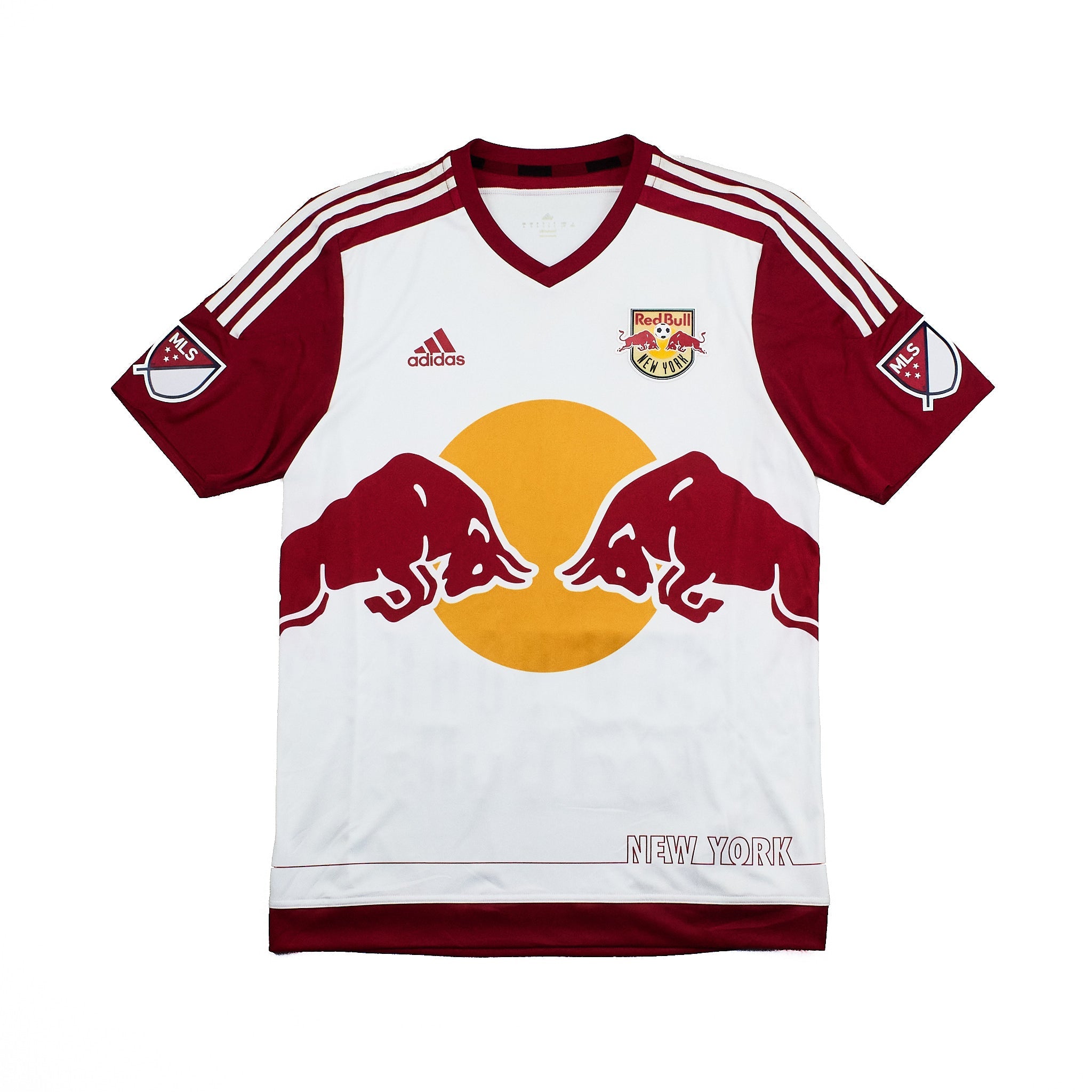 Buy 2015/16 New York Red Bulls Home Shirt (L) Adidas ~ Free worldwide shipping ~ Authentic Vintage Football Shirts from Cult Kits