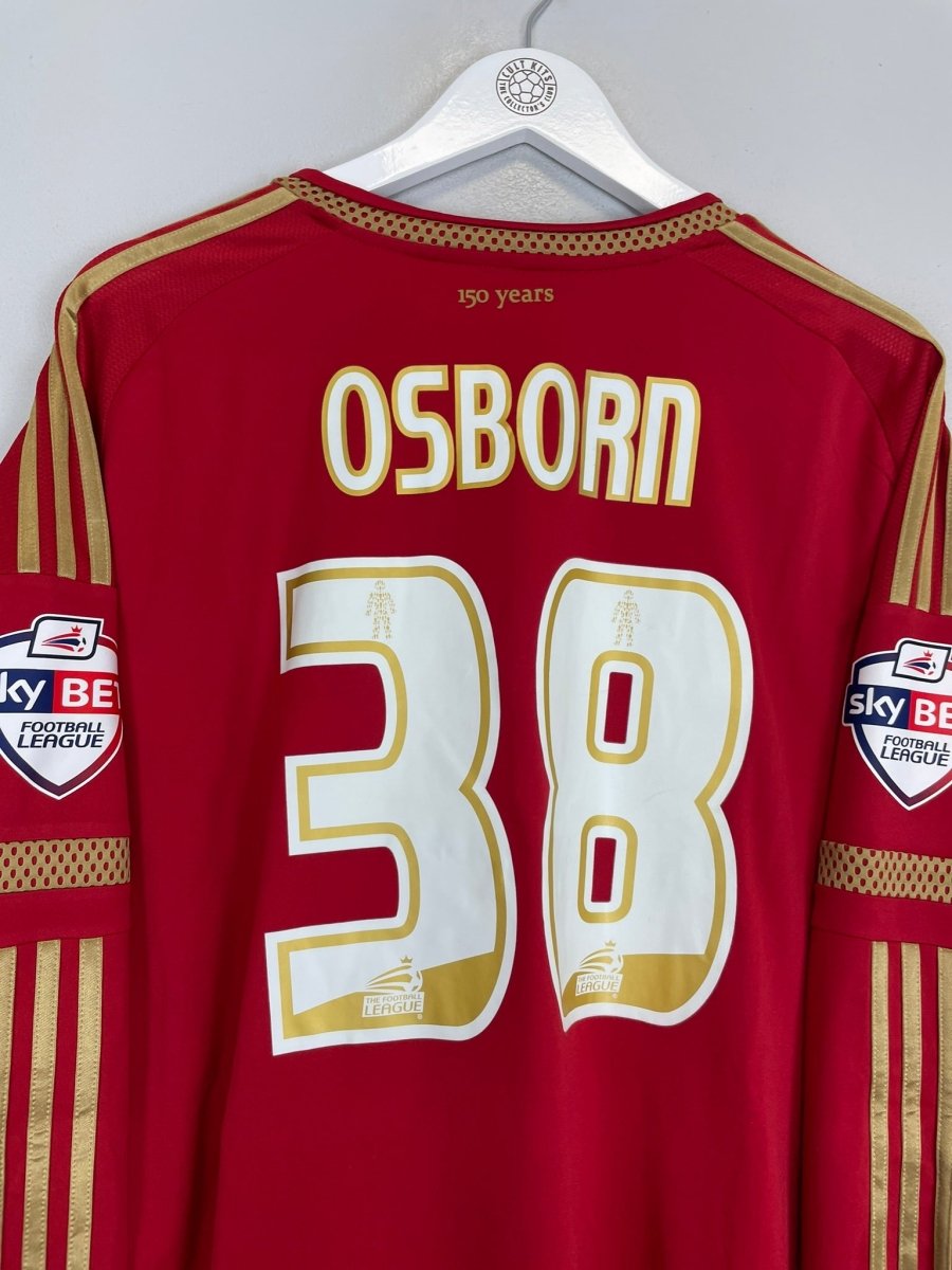 2015/16 NOTTINGHAM FOREST OSBORN 38 L/S HOME SHIRT (XL) ADIDAS - Cult Kits - XL - Buy Vintage Football Shirts, Authentic Retro Football Shirts For Sale, Classic Football Shirts & Soccer Jersey