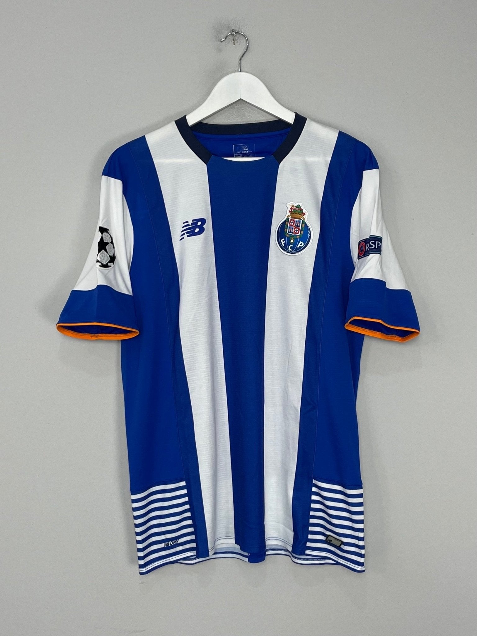 Shop 2015/16 PORTO J.CORONA #17 C/L HOME SHIRT (XL) NEW BALANCE, classic football shirts, vintage football shirts & retro soccer jerseys at Cult Kits