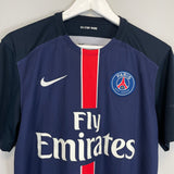 Shop 2015/16 PSG CAVANI #9 HOME SHIRT (M) NIKE, classic football shirts, vintage football shirts & retro soccer jerseys at Cult Kits