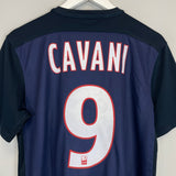 Shop 2015/16 PSG CAVANI #9 HOME SHIRT (M) NIKE, classic football shirts, vintage football shirts & retro soccer jerseys at Cult Kits
