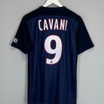 Shop 2015/16 PSG CAVANI #9 HOME SHIRT (M) NIKE, classic football shirts, vintage football shirts & retro soccer jerseys at Cult Kits