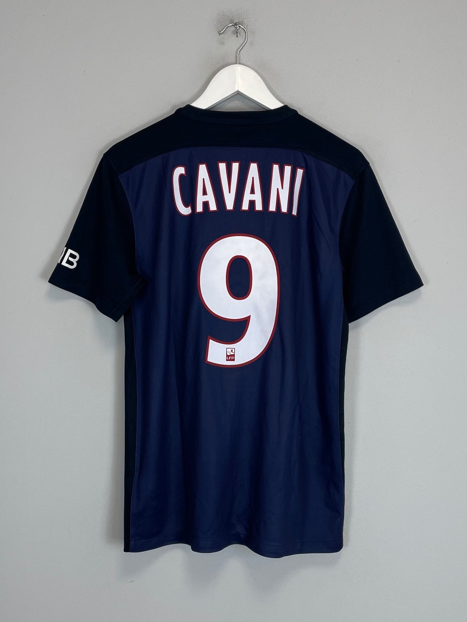 Shop 2015/16 PSG CAVANI #9 HOME SHIRT (M) NIKE, classic football shirts, vintage football shirts & retro soccer jerseys at Cult Kits