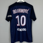 Shop 2015/16 PSG IBRAHIMOVIC #10 HOME SHIRT (L) NIKE, classic football shirts, vintage football shirts & retro soccer jerseys at Cult Kits