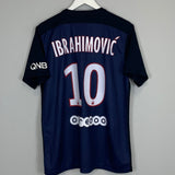 Shop 2015/16 PSG IBRAHIMOVIC #10 HOME SHIRT (L) NIKE, classic football shirts, vintage football shirts & retro soccer jerseys at Cult Kits