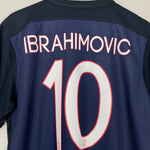 Shop 2015/16 PSG IBRAHIMOVIC #10 HOME SHIRT (L) NIKE, classic football shirts, vintage football shirts & retro soccer jerseys at Cult Kits