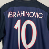 Shop 2015/16 PSG IBRAHIMOVIC #10 HOME SHIRT (L) NIKE, classic football shirts, vintage football shirts & retro soccer jerseys at Cult Kits