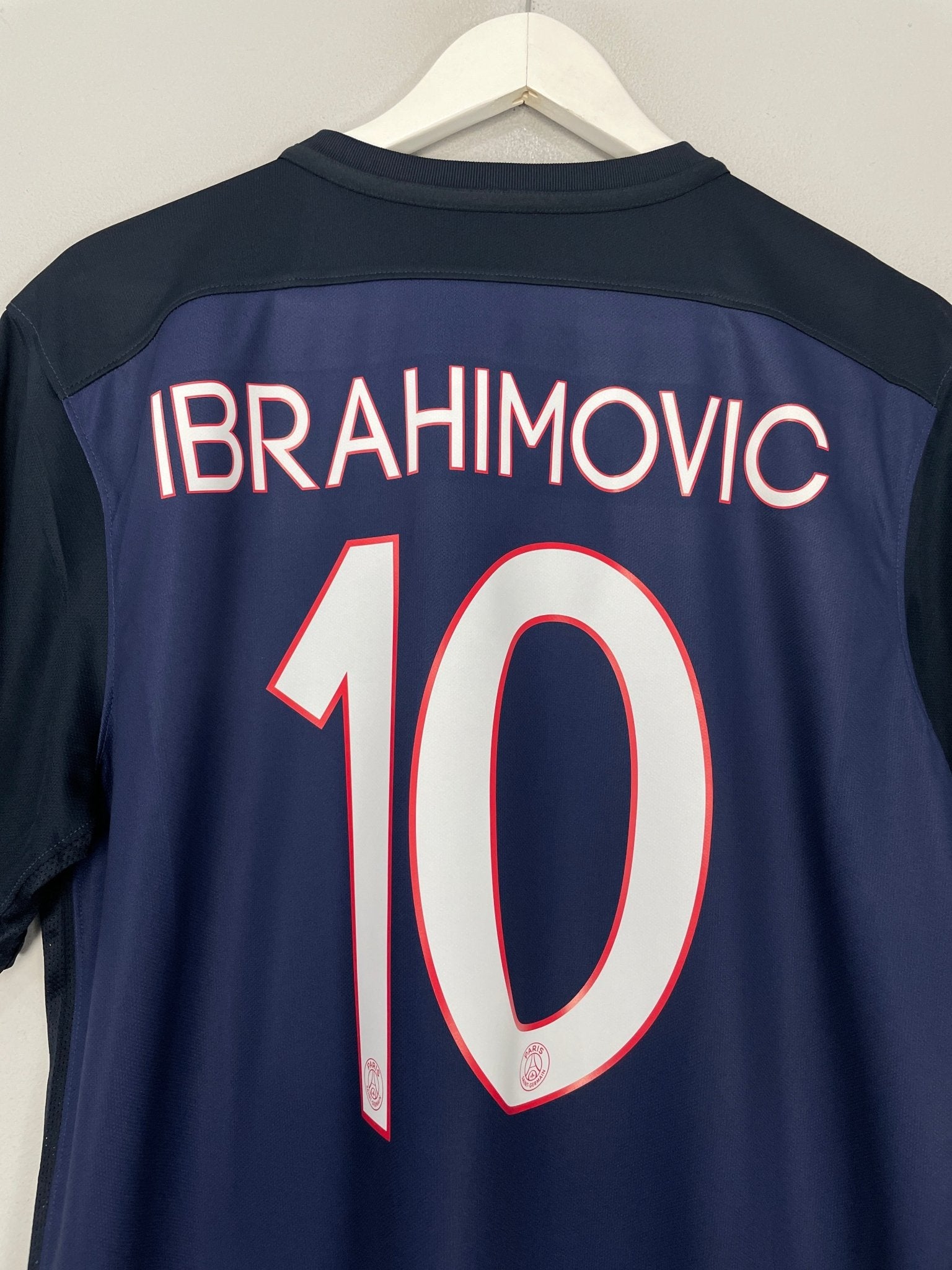 Shop 2015/16 PSG IBRAHIMOVIC #10 HOME SHIRT (L) NIKE, classic football shirts, vintage football shirts & retro soccer jerseys at Cult Kits