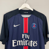 Shop 2015/16 PSG IBRAHIMOVIC #10 HOME SHIRT (L) NIKE, classic football shirts, vintage football shirts & retro soccer jerseys at Cult Kits