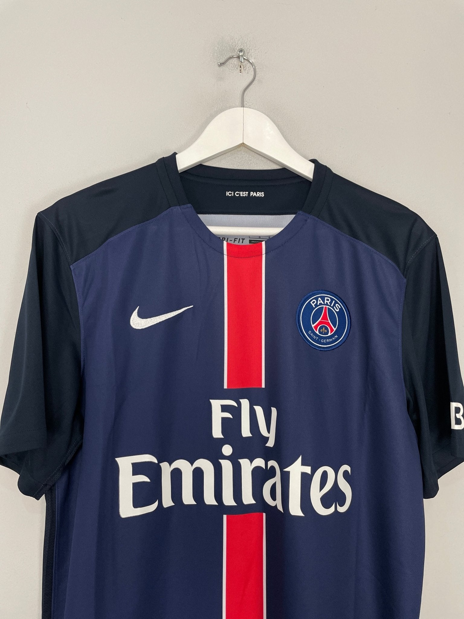 Shop 2015/16 PSG IBRAHIMOVIC #10 HOME SHIRT (L) NIKE, classic football shirts, vintage football shirts & retro soccer jerseys at Cult Kits