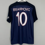 Shop 2015/16 PSG IBRAHIMOVIC #10 HOME SHIRT (L) NIKE, classic football shirts, vintage football shirts & retro soccer jerseys at Cult Kits