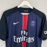 Shop 2015/16 PSG IBRAHIMOVIC #10 HOME SHIRT (L) NIKE, classic football shirts, vintage football shirts & retro soccer jerseys at Cult Kits