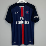 Shop 2015/16 PSG IBRAHIMOVIC #10 HOME SHIRT (L) NIKE, classic football shirts, vintage football shirts & retro soccer jerseys at Cult Kits