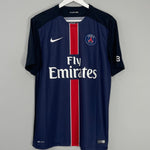 Shop 2015/16 PSG IBRAHIMOVIC #10 HOME SHIRT (L) NIKE, classic football shirts, vintage football shirts & retro soccer jerseys at Cult Kits