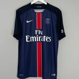Shop 2015/16 PSG IBRAHIMOVIC #10 HOME SHIRT (L) NIKE, classic football shirts, vintage football shirts & retro soccer jerseys at Cult Kits
