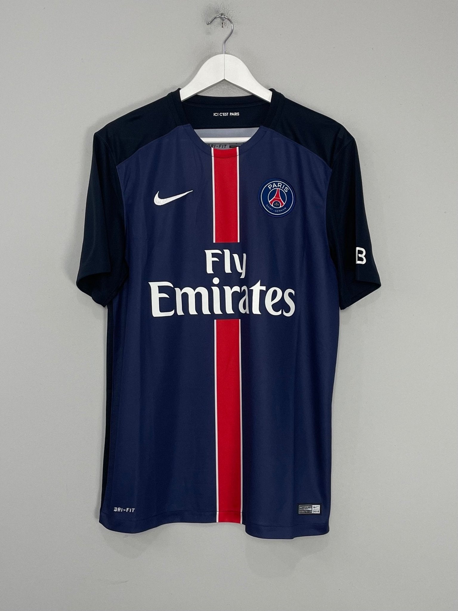 Shop 2015/16 PSG IBRAHIMOVIC #10 HOME SHIRT (L) NIKE, classic football shirts, vintage football shirts & retro soccer jerseys at Cult Kits