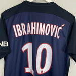 Shop 2015/16 PSG IBRAHIMOVIC #10 HOME SHIRT (L) NIKE, classic football shirts, vintage football shirts & retro soccer jerseys at Cult Kits