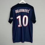 Shop 2015/16 PSG IBRAHIMOVIC #10 HOME SHIRT (XL) NIKE, classic football shirts, vintage football shirts & retro soccer jerseys at Cult Kits