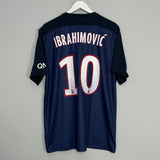 Shop 2015/16 PSG IBRAHIMOVIC #10 HOME SHIRT (XL) NIKE, classic football shirts, vintage football shirts & retro soccer jerseys at Cult Kits