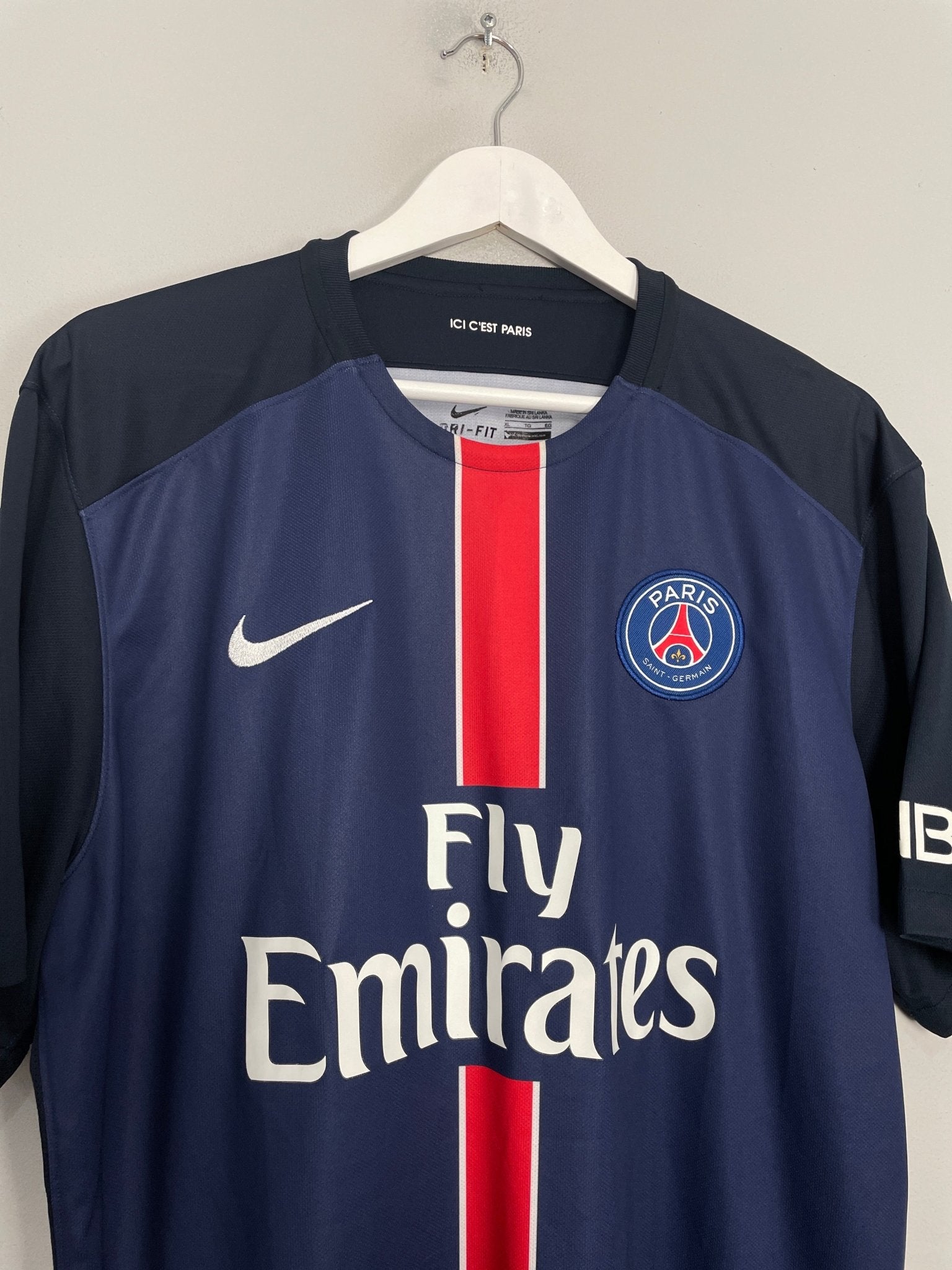 Shop 2015/16 PSG IBRAHIMOVIC #10 HOME SHIRT (XL) NIKE, classic football shirts, vintage football shirts & retro soccer jerseys at Cult Kits