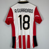Shop 2015/16 PSV A.GUARDADO #18 HOME SHIRT (M) UMBRO, classic football shirts, vintage football shirts & retro soccer jerseys at Cult Kits