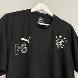 Shop 2015/16 RANGERS PG *STAFF ISSUE* TRAINING SHIRT (XL) PUMA, classic football shirts, vintage football shirts & retro soccer jerseys at Cult Kits