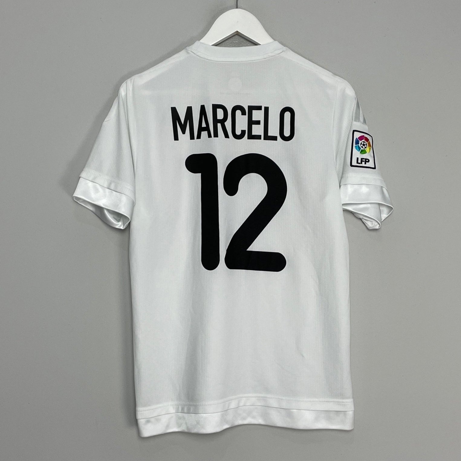 Shop 2015/16 REAL MADRID MARCELO #12 HOME SHIRT (M) ADIDAS, classic football shirts, vintage football shirts & retro soccer jerseys at Cult Kits