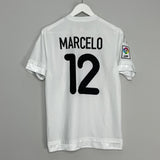 Shop 2015/16 REAL MADRID MARCELO #12 HOME SHIRT (M) ADIDAS, classic football shirts, vintage football shirts & retro soccer jerseys at Cult Kits
