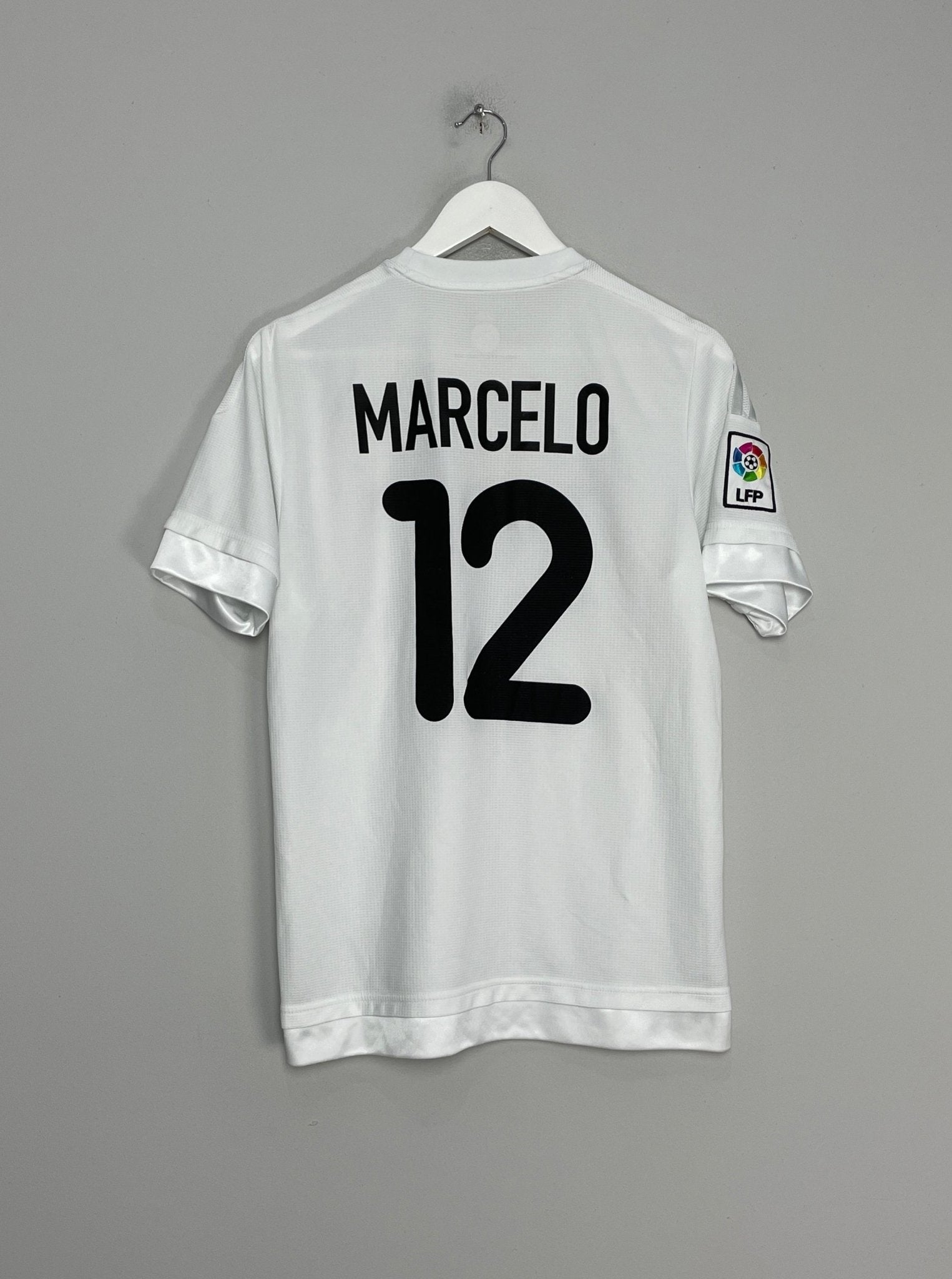 Shop 2015/16 REAL MADRID MARCELO #12 HOME SHIRT (M) ADIDAS, classic football shirts, vintage football shirts & retro soccer jerseys at Cult Kits