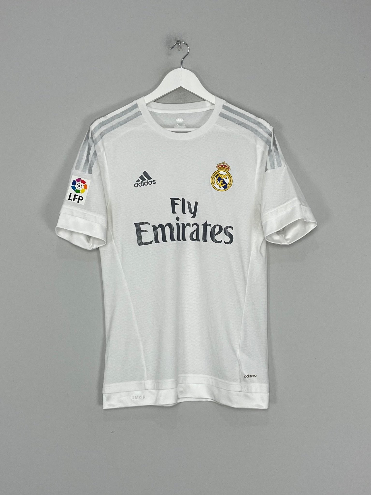 Shop 2015/16 REAL MADRID *PLAYER ISSUE* HOME SHIRT (M) ADIDAS, classic football shirts, vintage football shirts & retro soccer jerseys at Cult Kits