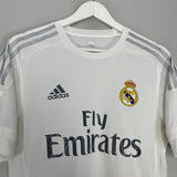Shop 2015/16 REAL MADRID *PLAYER ISSUE* HOME SHIRT (M) ADIDAS, classic football shirts, vintage football shirts & retro soccer jerseys at Cult Kits