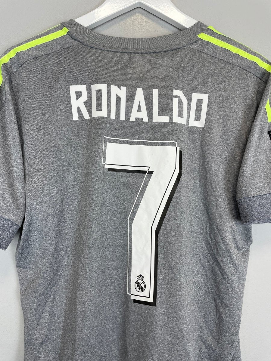 2015/16 REAL MADRID RONALDO 7 AWAY SHIRT (M) ADIDAS - Cult Kits - Medium - Buy Vintage Football Shirts, Authentic Retro Football Shirts For Sale, Classic Football Shirts & Soccer Jersey