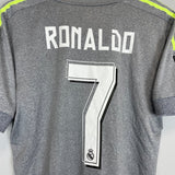 2015/16 REAL MADRID RONALDO 7 AWAY SHIRT (M) ADIDAS - Cult Kits - Medium - Buy Vintage Football Shirts, Authentic Retro Football Shirts For Sale, Classic Football Shirts & Soccer Jersey