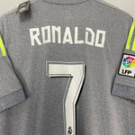 Shop 2015/16 REAL MADRID RONALDO #7 *BNWT* AWAY SHIRT (XL) ADIDAS, classic football shirts, vintage football shirts & retro soccer jerseys at Cult Kits