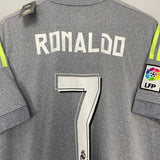 Shop 2015/16 REAL MADRID RONALDO #7 *BNWT* AWAY SHIRT (XL) ADIDAS, classic football shirts, vintage football shirts & retro soccer jerseys at Cult Kits