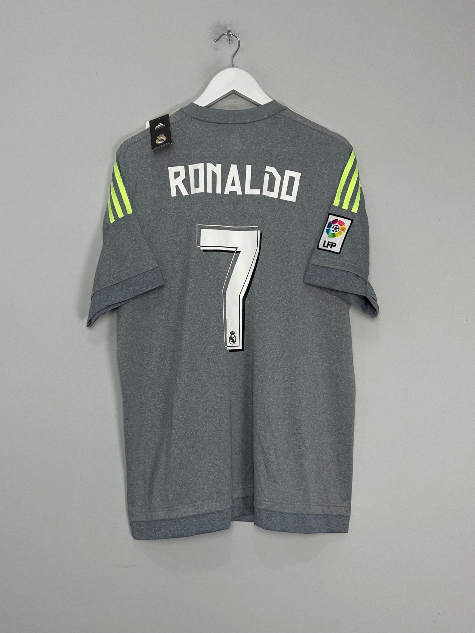 Shop 2015/16 REAL MADRID RONALDO #7 *BNWT* AWAY SHIRT (XL) ADIDAS, classic football shirts, vintage football shirts & retro soccer jerseys at Cult Kits