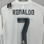 Shop 2015/16 REAL MADRID RONALDO #7 *BNWT* L/S HOME SHIRT (L) ADIDAS, classic football shirts, vintage football shirts & retro soccer jerseys at Cult Kits