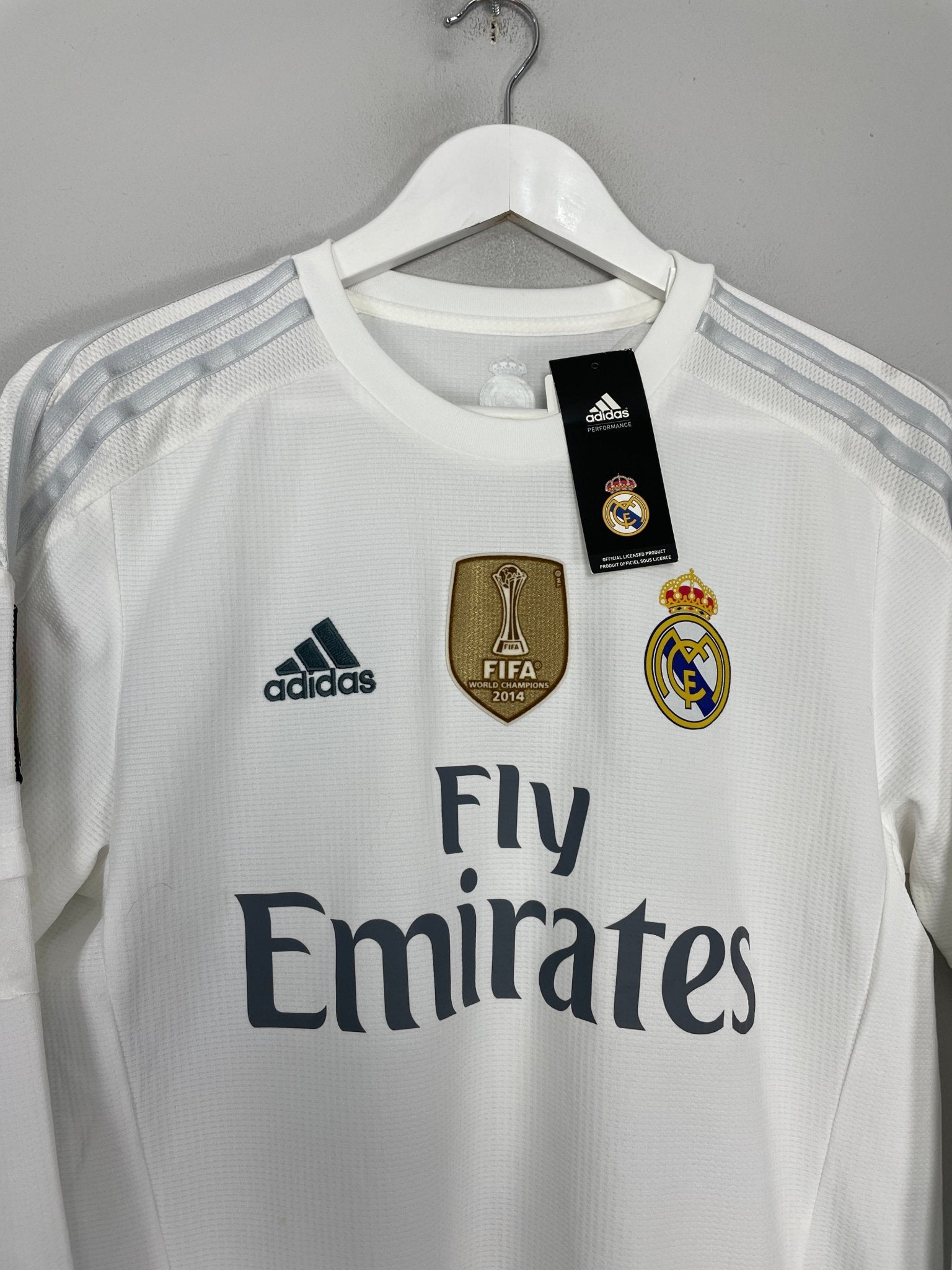 Shop 2015/16 REAL MADRID RONALDO #7 *BNWT* L/S HOME SHIRT (L) ADIDAS, classic football shirts, vintage football shirts & retro soccer jerseys at Cult Kits