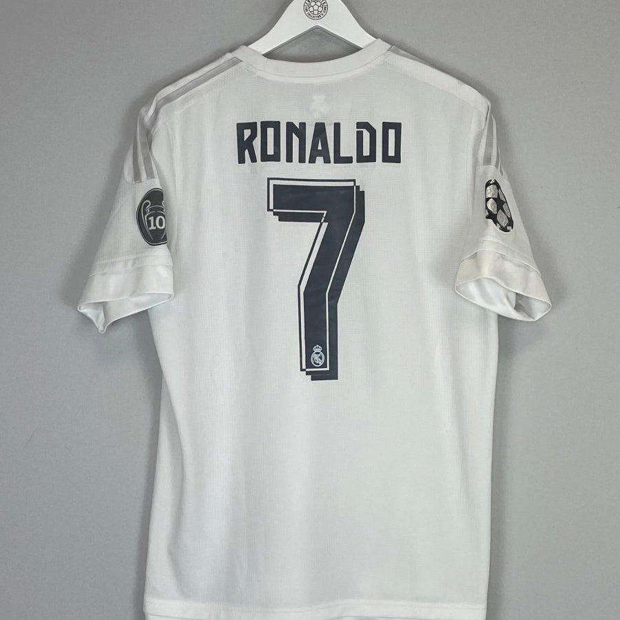 2015/16 REAL MADRID RONALDO 7 C/L HOME SHIRT (L) ADIDAS - Cult Kits - Large - Buy Vintage Football Shirts, Authentic Retro Football Shirts For Sale, Classic Football Shirts & Soccer Jersey
