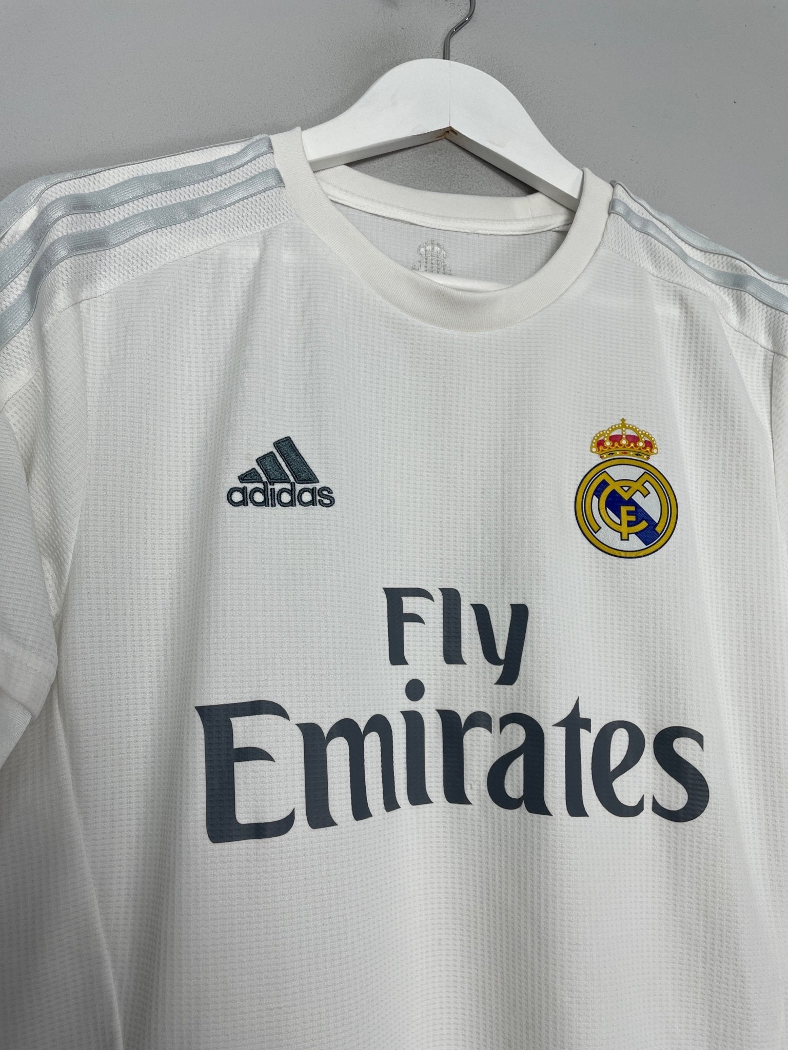 Shop 2015/16 REAL MADRID RONALDO #7 C/L HOME SHIRT (M) ADIDAS, classic football shirts, vintage football shirts & retro soccer jerseys at Cult Kits