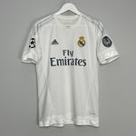 Shop 2015/16 REAL MADRID RONALDO #7 C/L HOME SHIRT (M) ADIDAS, classic football shirts, vintage football shirts & retro soccer jerseys at Cult Kits