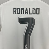 Shop 2015/16 REAL MADRID RONALDO #7 C/L HOME SHIRT (S) ADIDAS, classic football shirts, vintage football shirts & retro soccer jerseys at Cult Kits