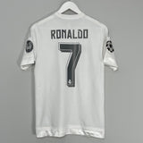 Shop 2015/16 REAL MADRID RONALDO #7 C/L HOME SHIRT (S) ADIDAS, classic football shirts, vintage football shirts & retro soccer jerseys at Cult Kits