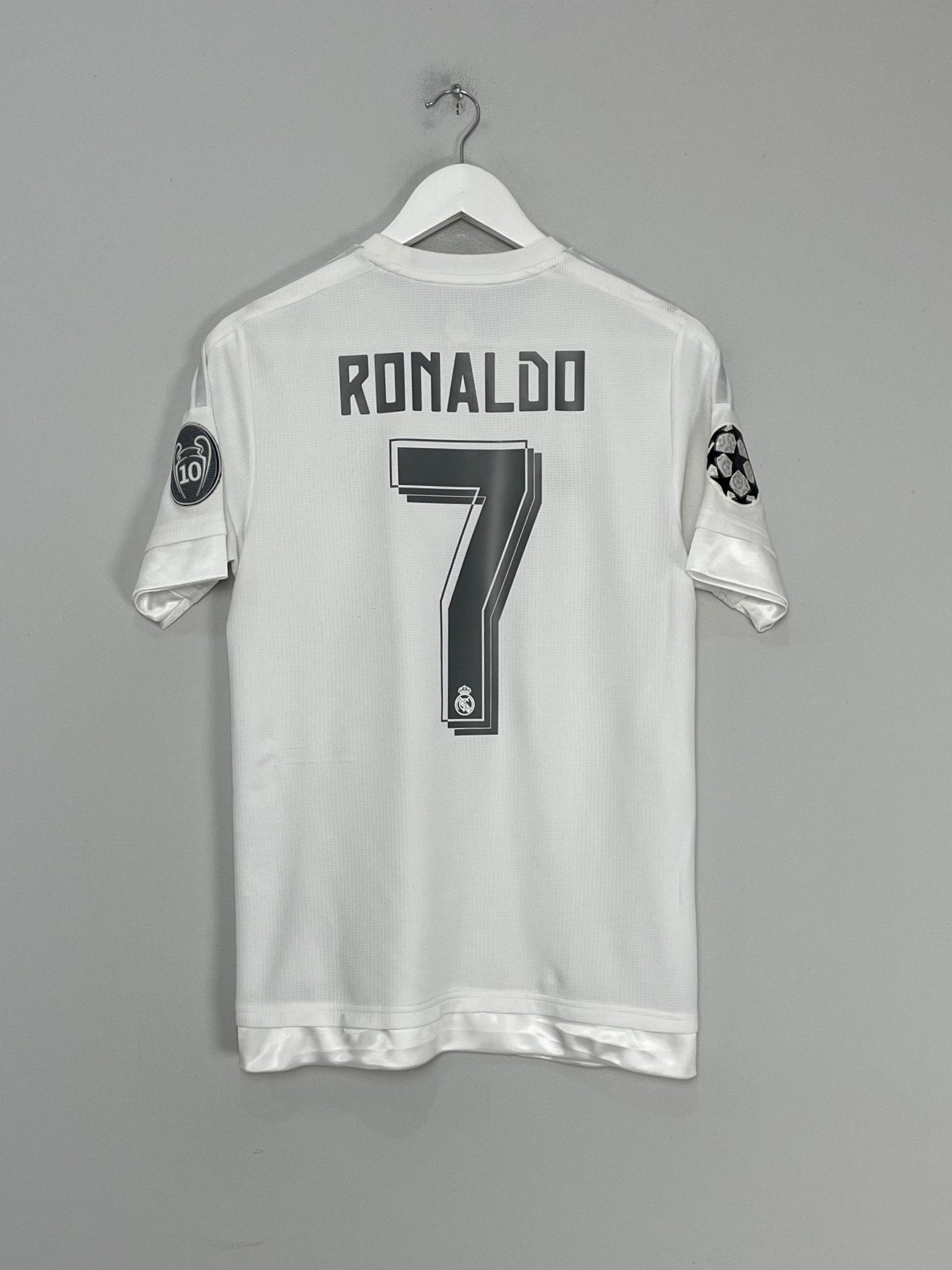 Shop 2015/16 REAL MADRID RONALDO #7 C/L HOME SHIRT (S) ADIDAS, classic football shirts, vintage football shirts & retro soccer jerseys at Cult Kits